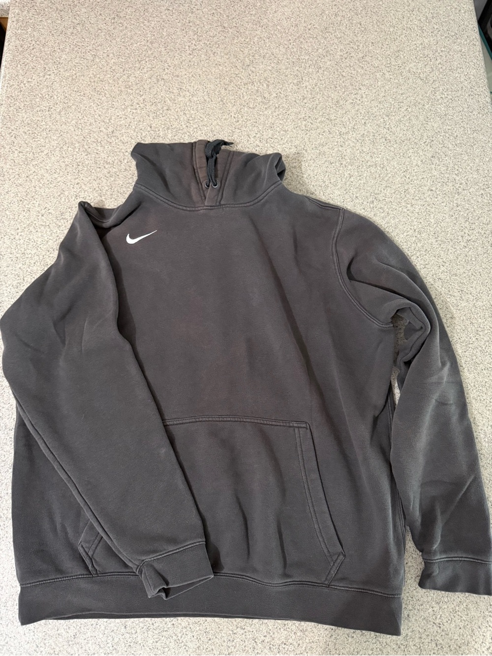 Nike Black Hoodie with White Swoosh